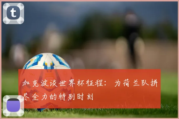 加克波谈世界杯征程：为荷兰队拼尽全力的特别时刻